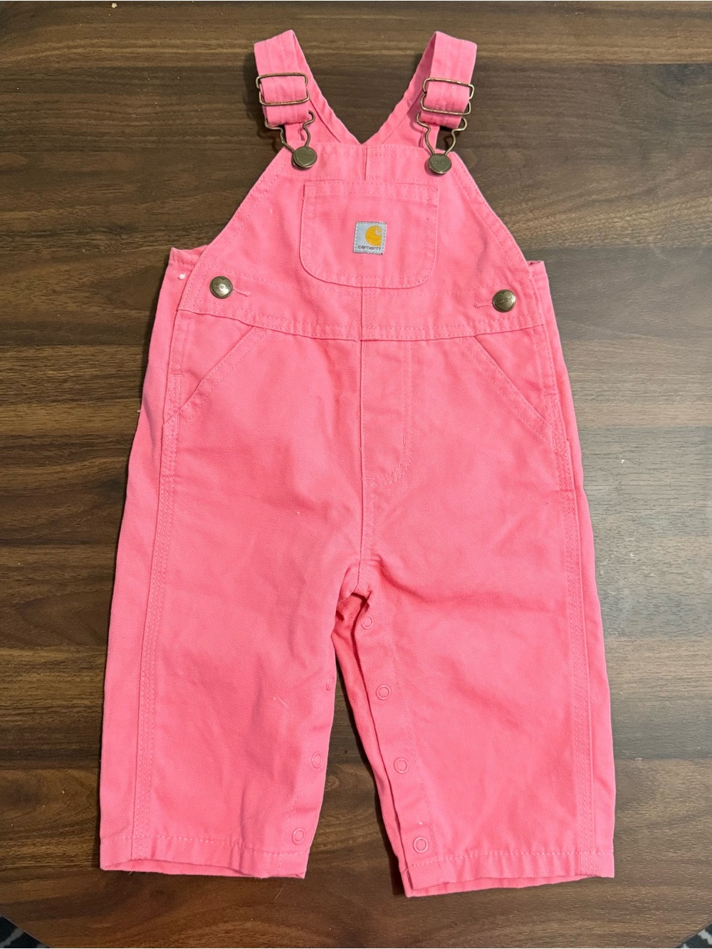 Sold Baby girl pink Carhartt overalls